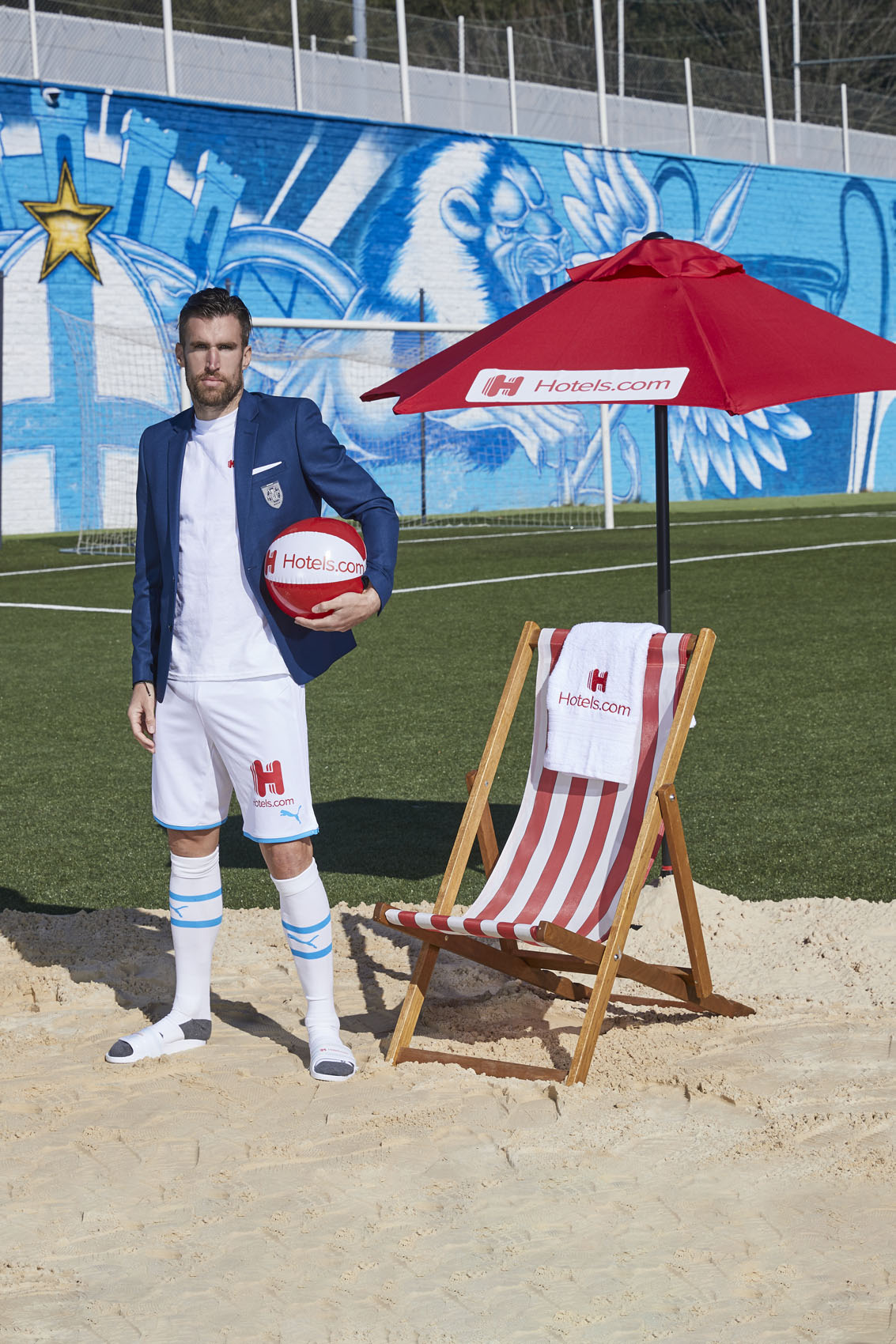 Kevin StrootmanOlympique de Marseille Beach Ball Sand © Mark Robinson Photographer Hotels.com