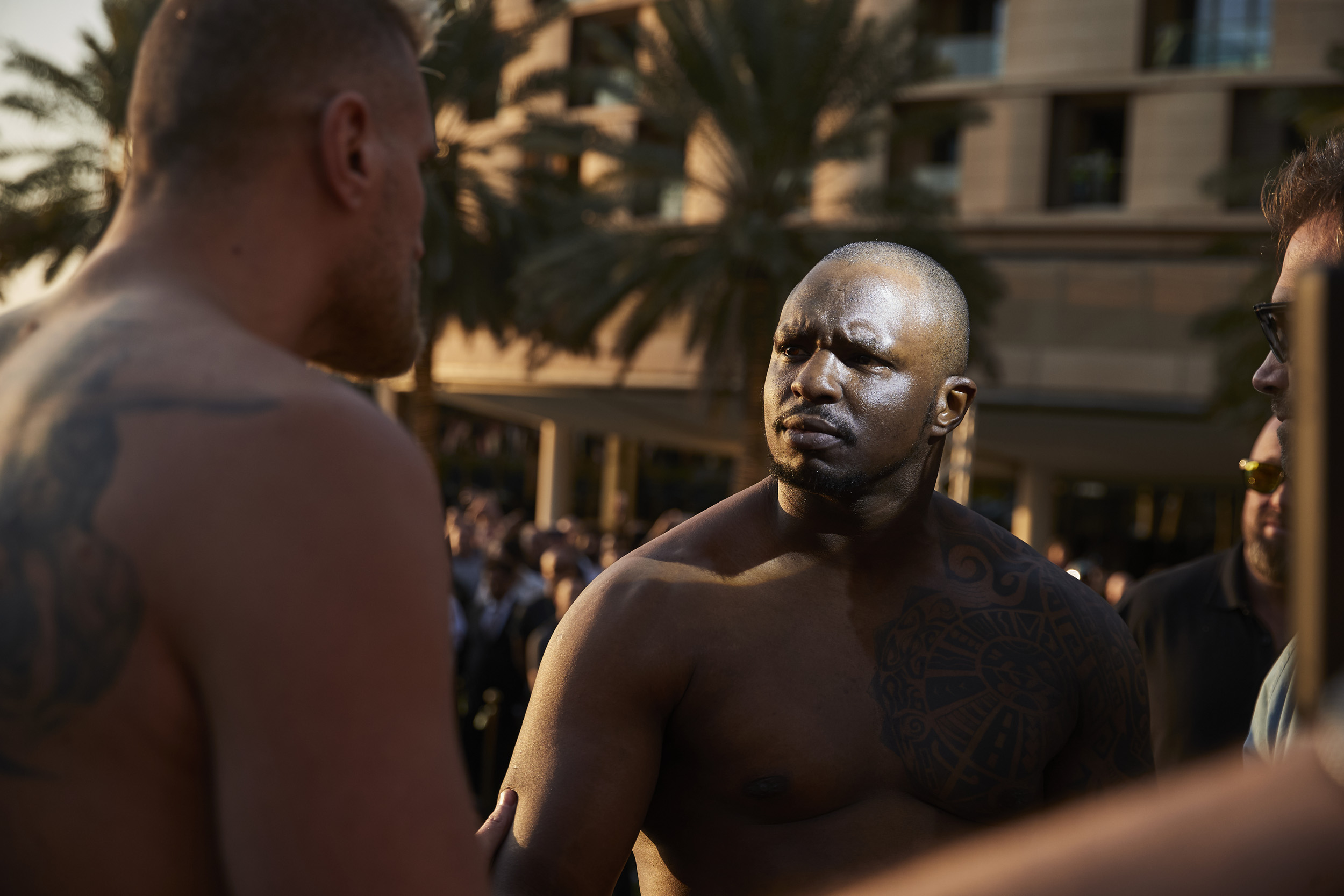 Dillian Whyte Weigh In  Saudi Arabia © Mark Robinson Photographer Matchrrom Boxing