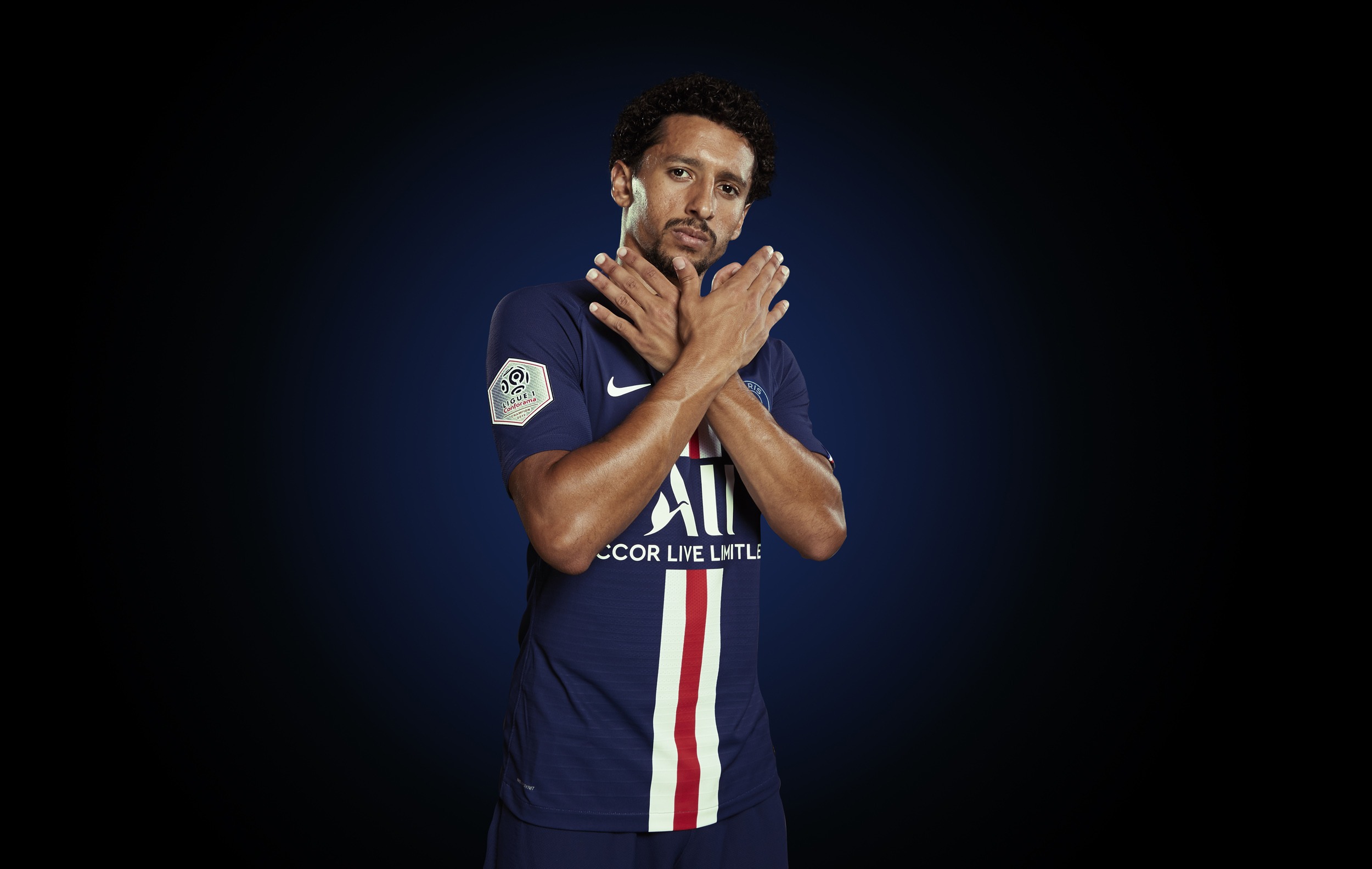 Marquinhos Photoshoot Portrait  Paris St Germain © Mark Robinson Photographer EA Sports Volta Fifa20